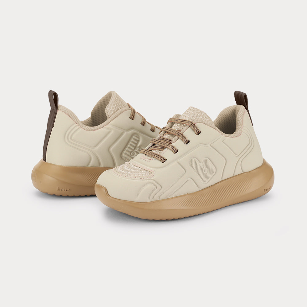 Flash Kids' Trainers in Natural — Easy Slip-On — Bibi UK