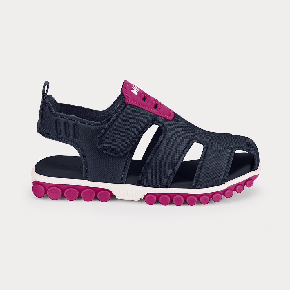 Summer Roller Sport 2.0 Kids' Sandals in Navy & Orchid — Bibi UK