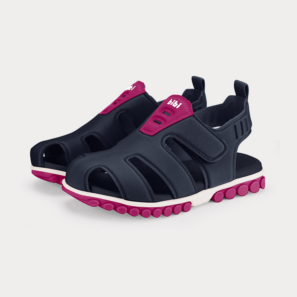 Summer Roller Sport 2.0 Kids' Sandals in Navy & Orchid — Bibi UK