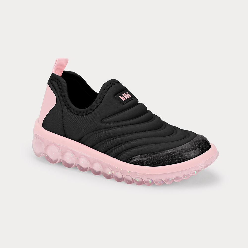 Roller 2.0 kids Sneaker in Black and Pink