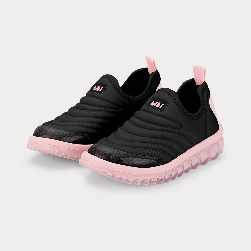 Roller 2.0 kids Sneaker in Black and Pink