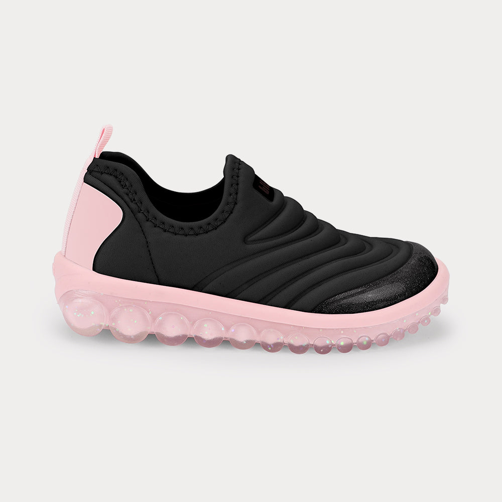 Roller 2.0 kids Sneaker in Black and Pink
