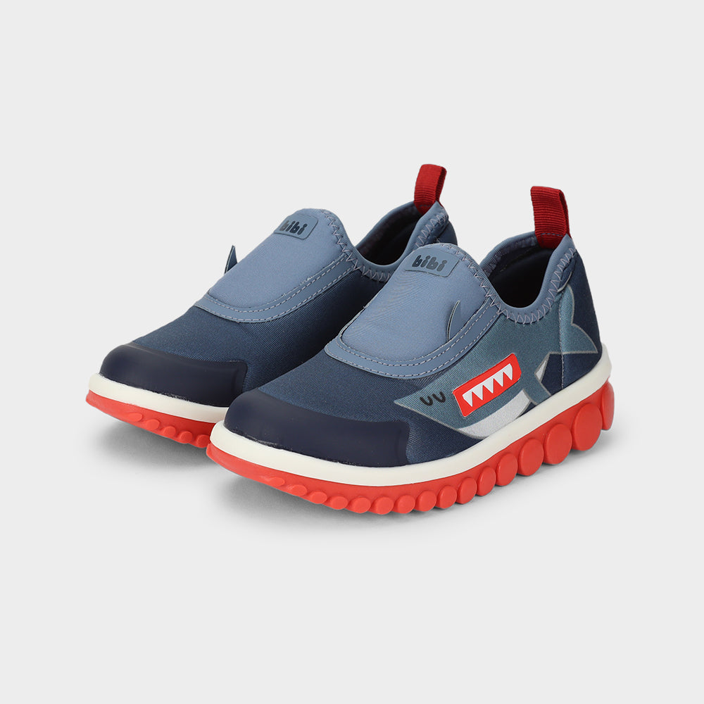 ROLLER 2.0 - Kid's slip on sneakers with shark motif
