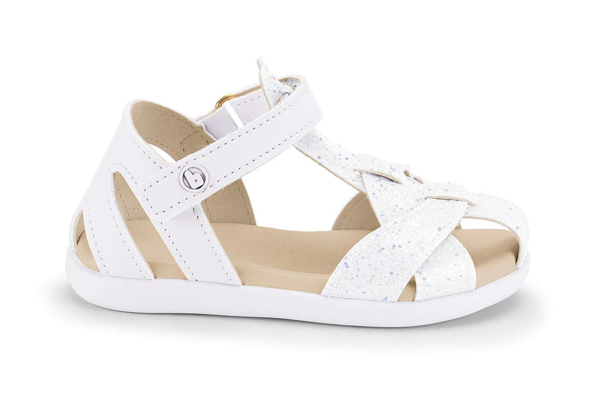 Baby Soft 2 Toddler Sandals in White — Velcro & Lightweight — Bibi UK