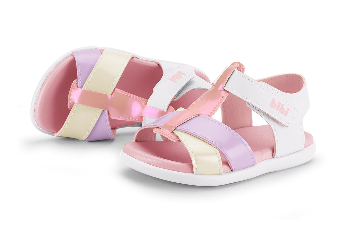 Baby Soft 2 Toddler Sandals in White, Milk & Gloss — Bibi UK