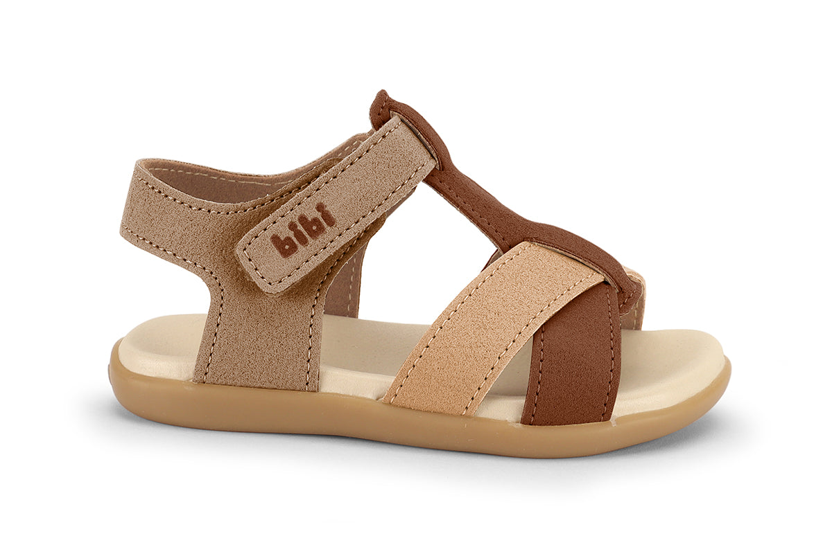 Baby Soft 2 Toddler Sandals in Caramel, Storm & Cinnamon — Bibi UK