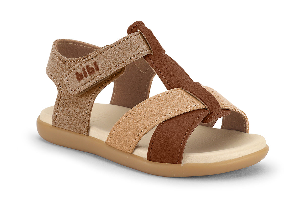 Baby Soft 2 Toddler Sandals in Caramel, Storm & Cinnamon — Bibi UK