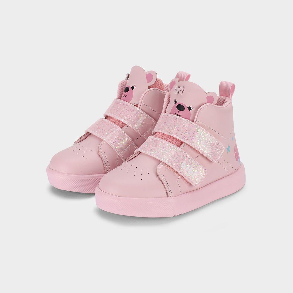 AGILITY MINI II - Kid's Boot-Style Shoes With Bear Motif in Pink