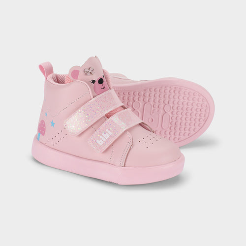 AGILITY MINI II - Kid's Boot-Style Shoes With Bear Motif in Pink