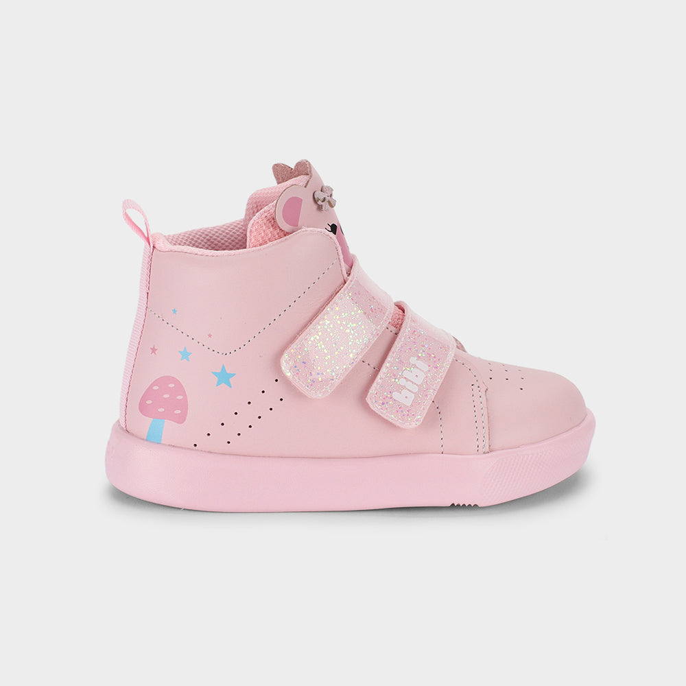 AGILITY MINI II - Kid's Boot-Style Shoes With Bear Motif in Pink