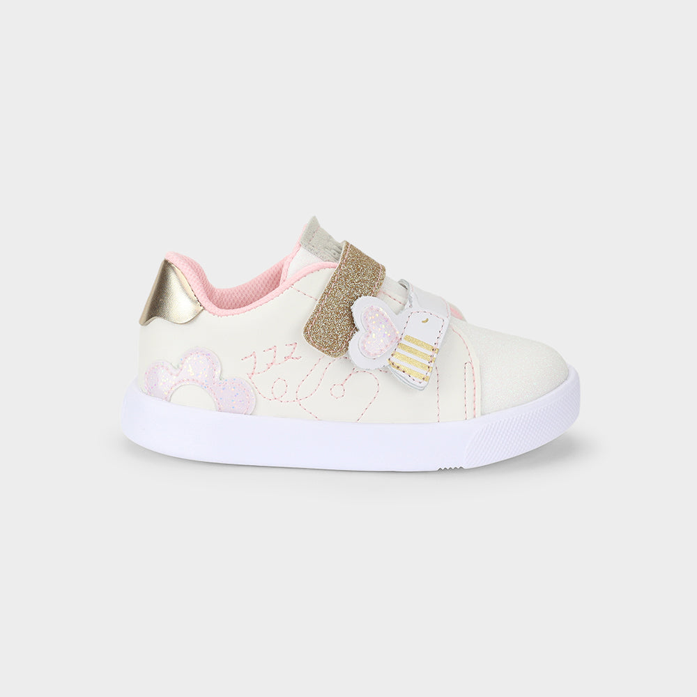 Agility Mini II Sneakers in white and gold