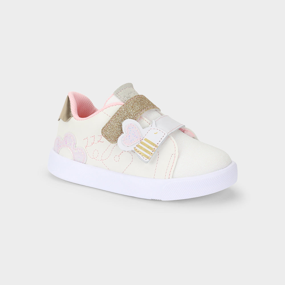 Agility Mini II Sneakers in white and gold