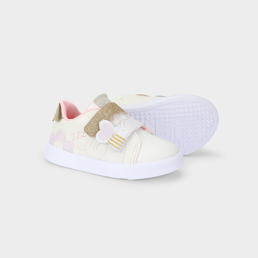 Agility Mini II Sneakers in white and gold