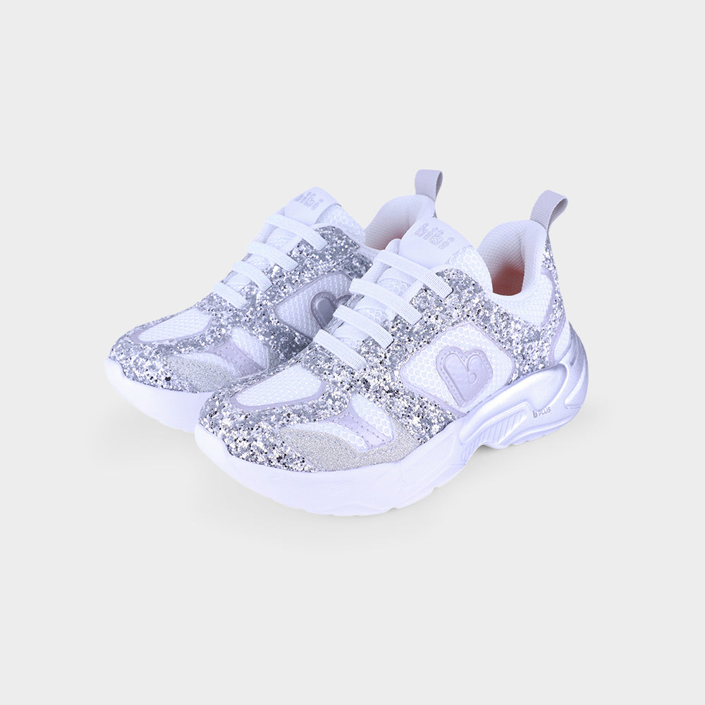 PEGASUS - Kids' sparkly sneakers in silver