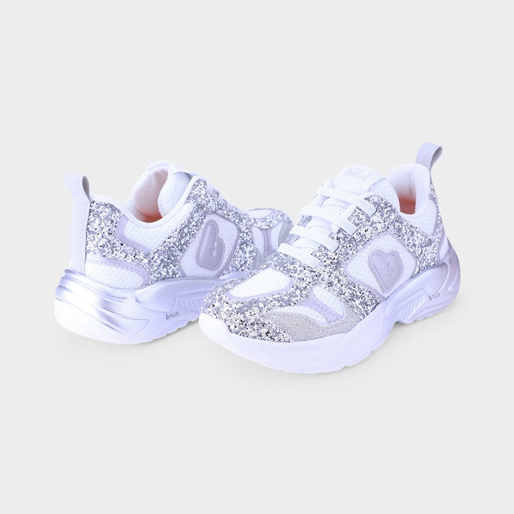 PEGASUS - Kids' sparkly sneakers in silver