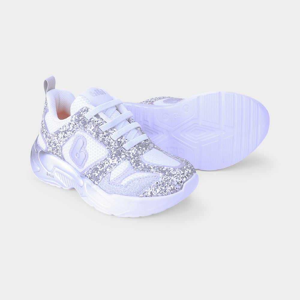 PEGASUS - Kids' sparkly sneakers in silver