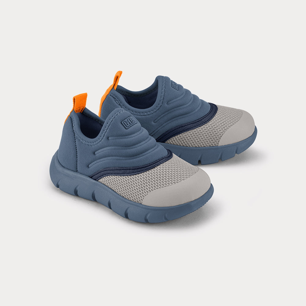 Energy Baby 2.0 in blue, grey and orange