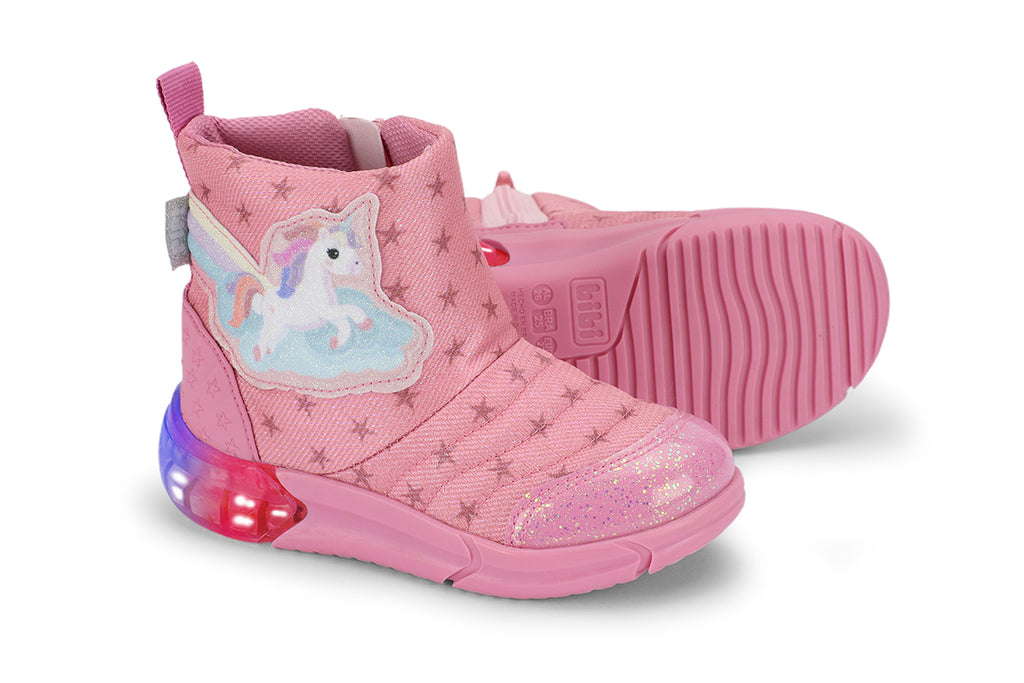 SPACE BOOT - Kid's light up boots in pink