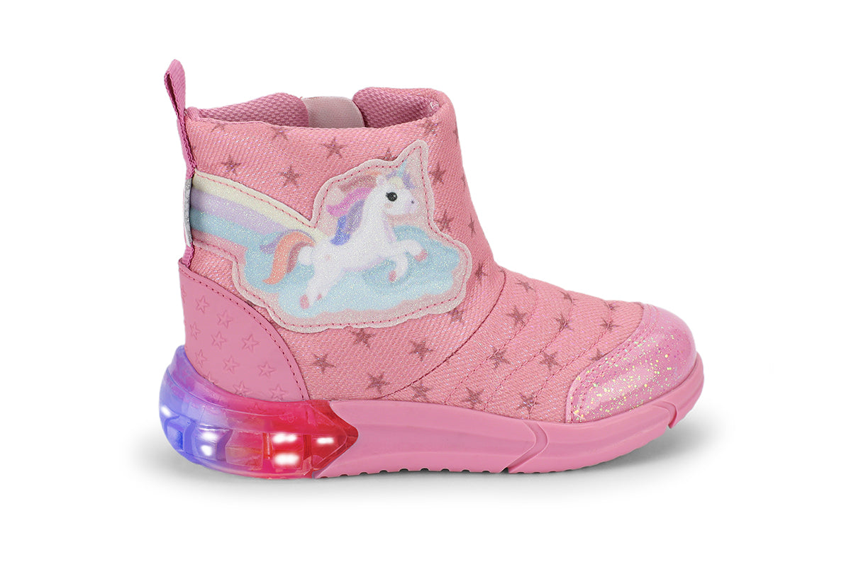 SPACE BOOT - Kid's light up boots in pink