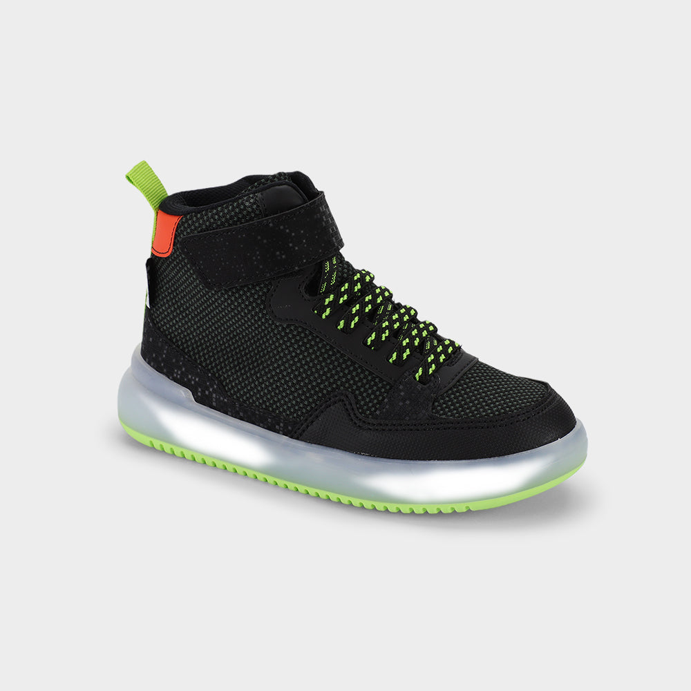 HIGH SNEAKERS - Kid's Sneakers in Navy and Green