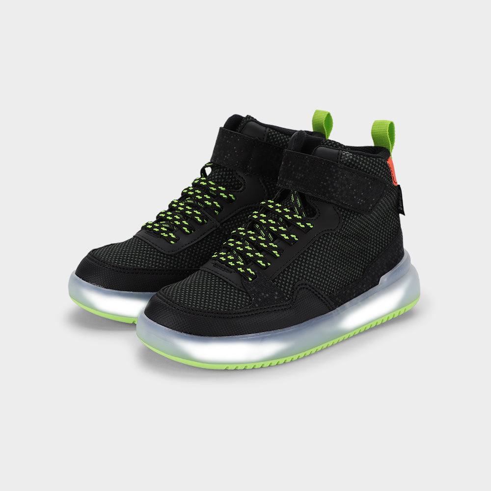 HIGH SNEAKERS - Kid's Sneakers in Navy and Green
