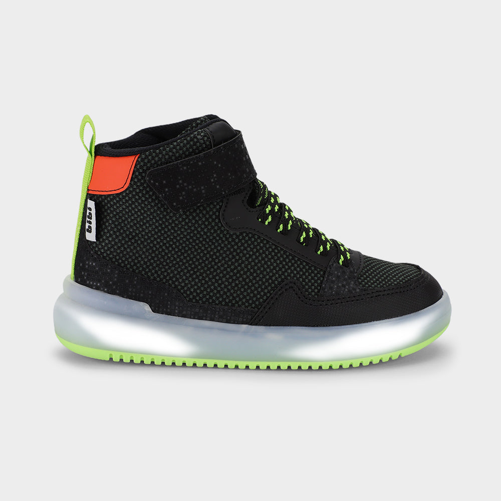 HIGH SNEAKERS - Kid's Sneakers in Navy and Green