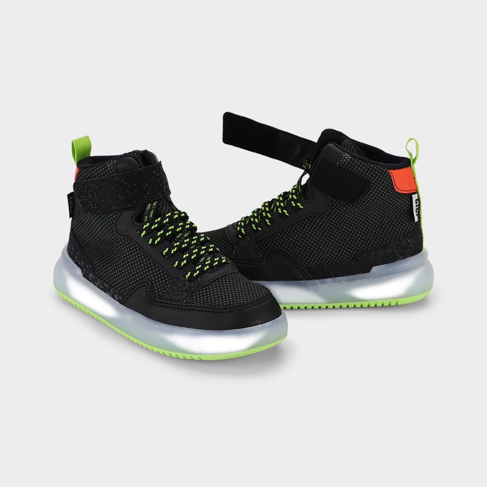 HIGH SNEAKERS - Kid's Sneakers in Navy and Green