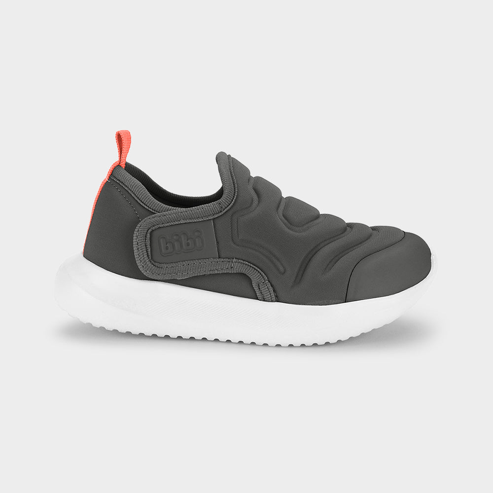 Flash sneaker in graphite and orange