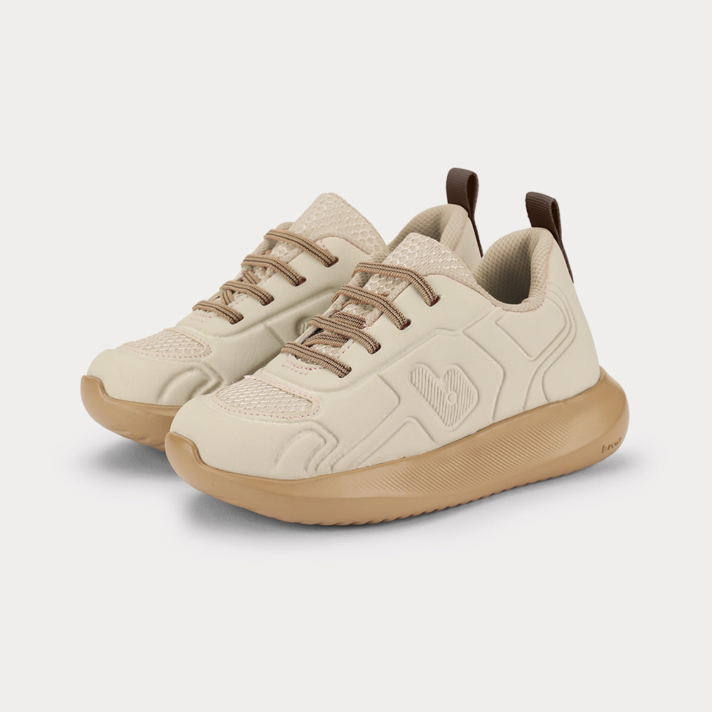 Flash Kids' Trainers in Natural — Easy Slip-On — Bibi UK