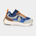 Jogging Sneakers navy, orange and caramel