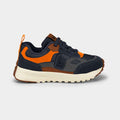 Jogging Sneakers navy, orange and caramel
