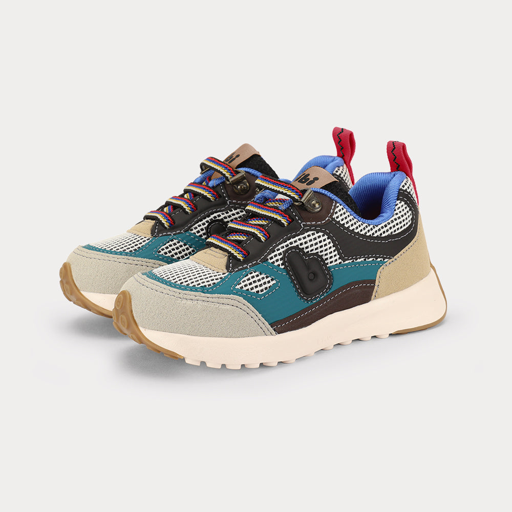Jogging Kids' Trainers in Black, Tan & Mineral — Bibi UK