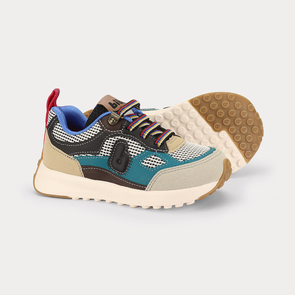Jogging Kids' Trainers in Black, Tan & Mineral — Bibi UK