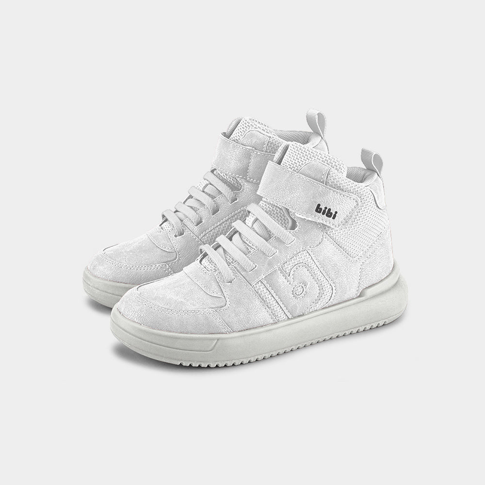 B-COLLEGE - Kid's High Top Sneakers in White