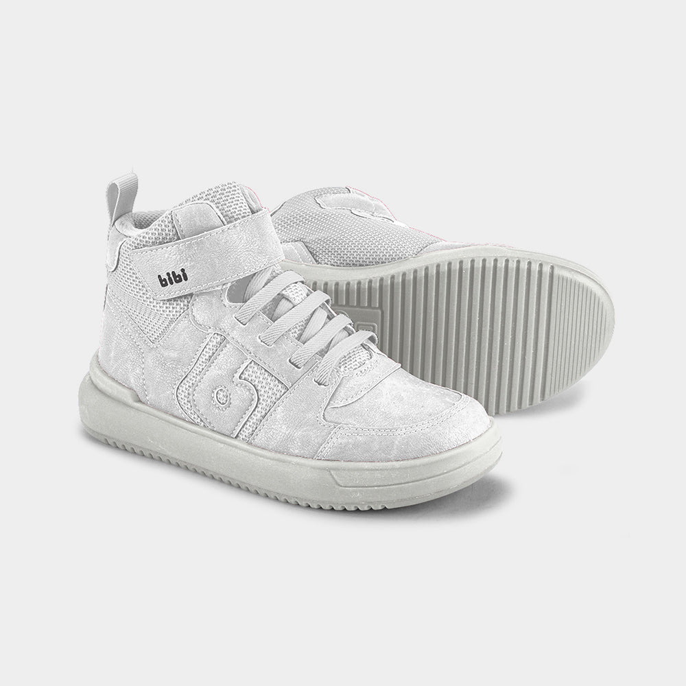 B-COLLEGE - Kid's High Top Sneakers in White