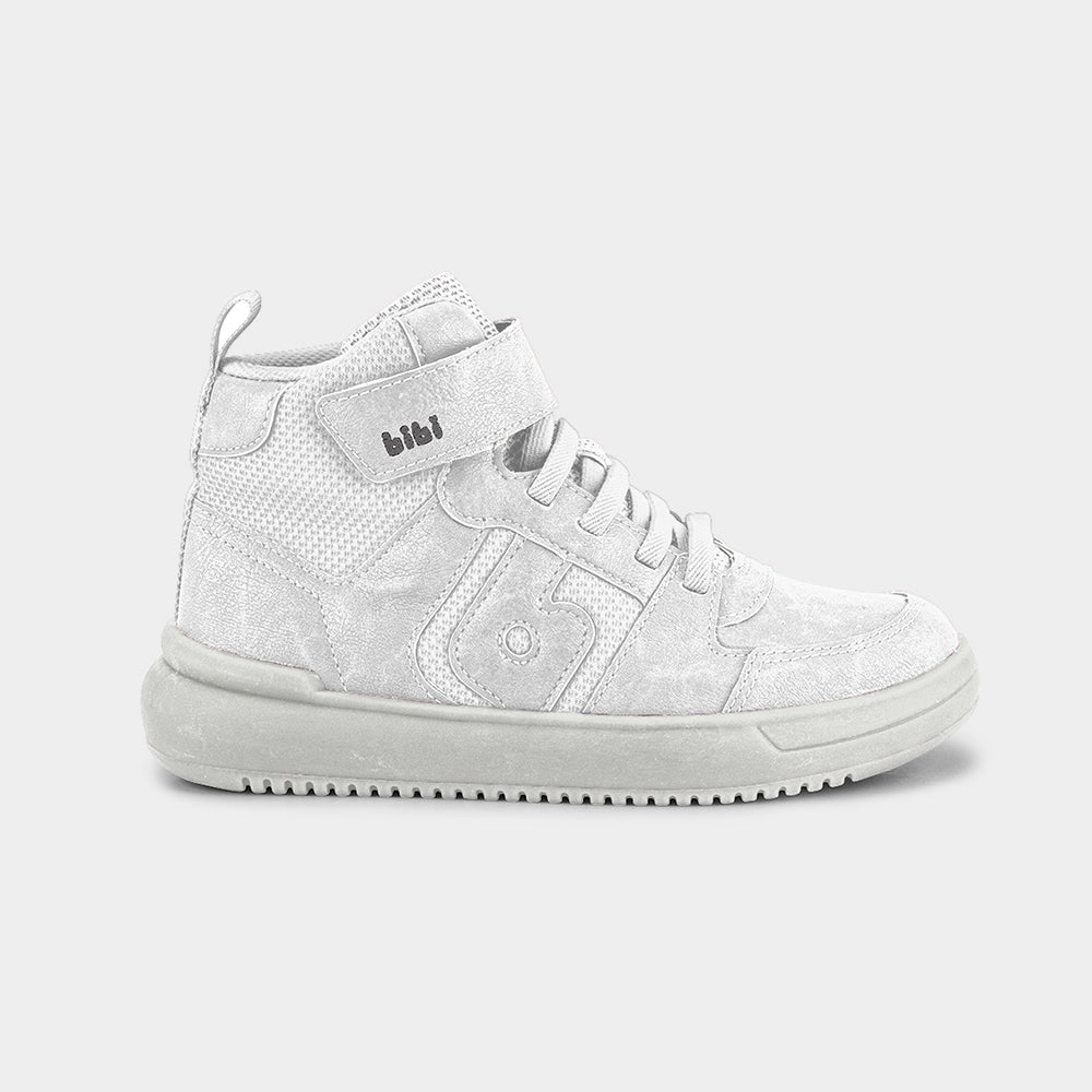 B-COLLEGE - Kid's High Top Sneakers in White