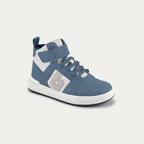 B-College sneakers in white and denim