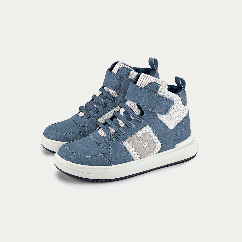 B-College sneakers in white and denim