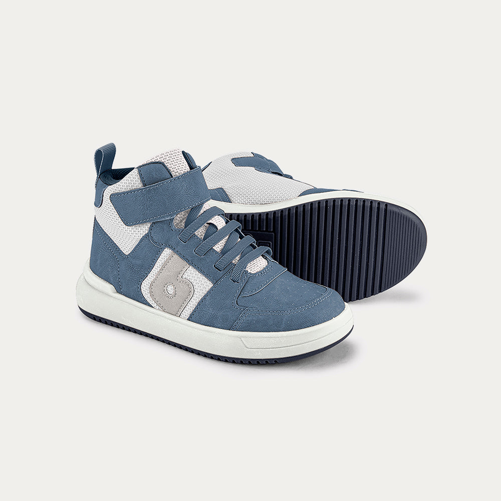 B-College sneakers in white and denim