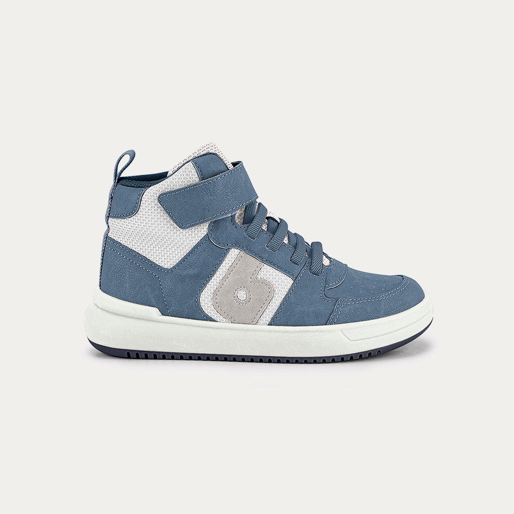 B-College sneakers in white and denim