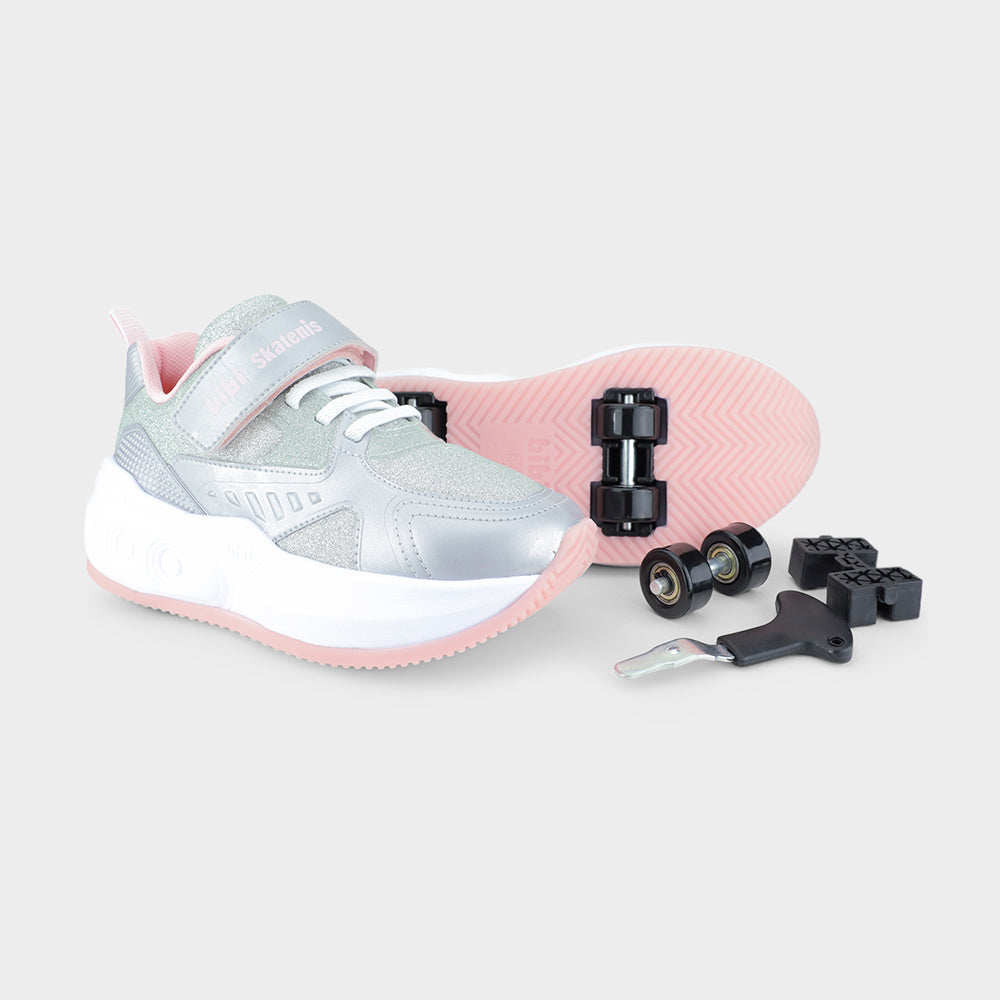 SKATENIS - Kids' Roller Skate Shoes in Silver