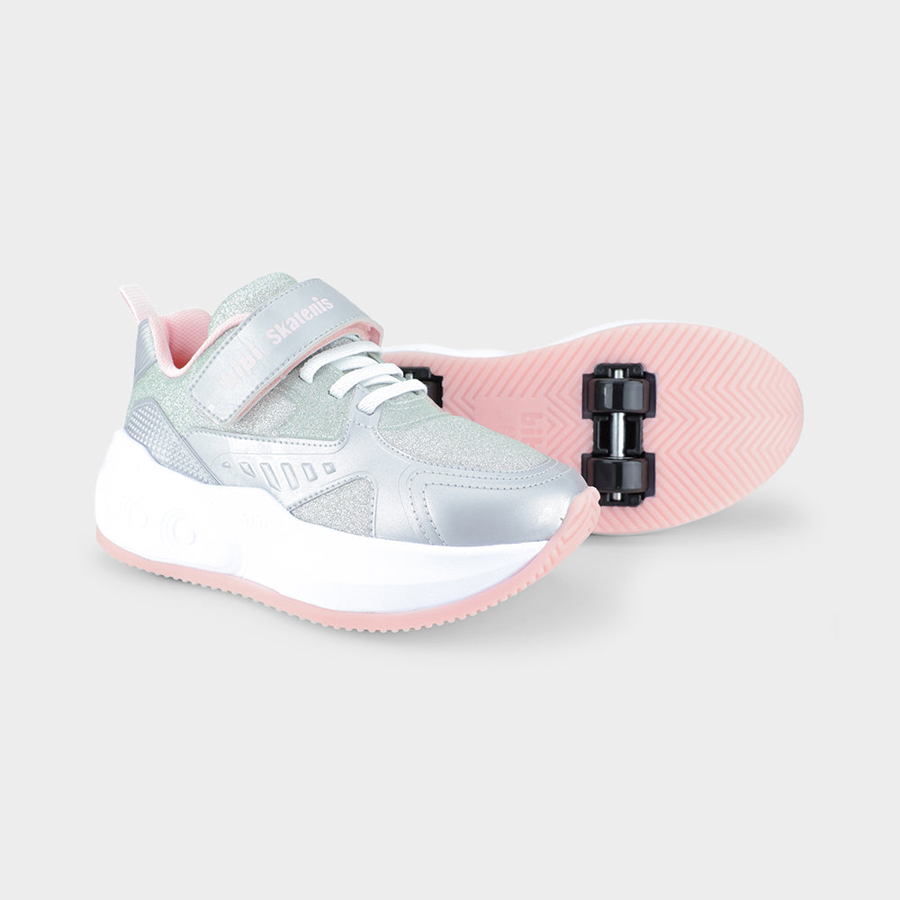 SKATENIS - Kids' Roller Skate Shoes in Silver