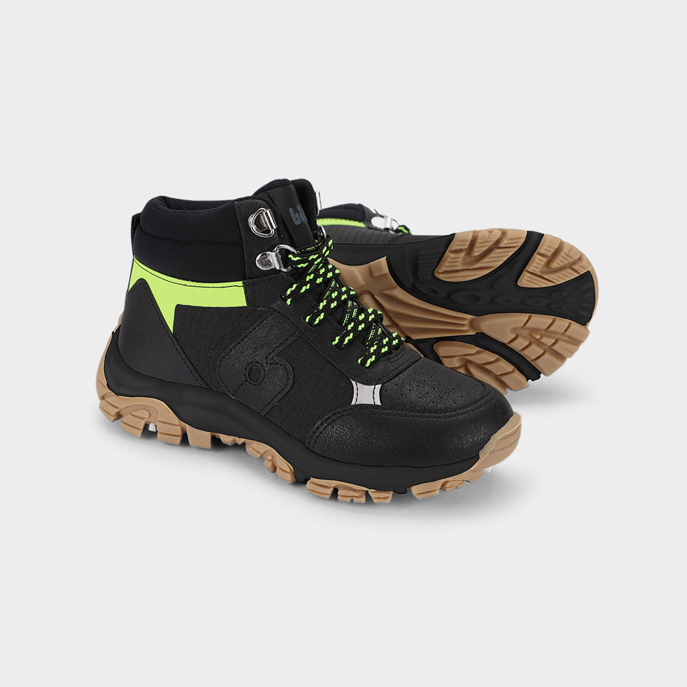 TRAIL - Kid's Walking Sneaker in Black and Green
