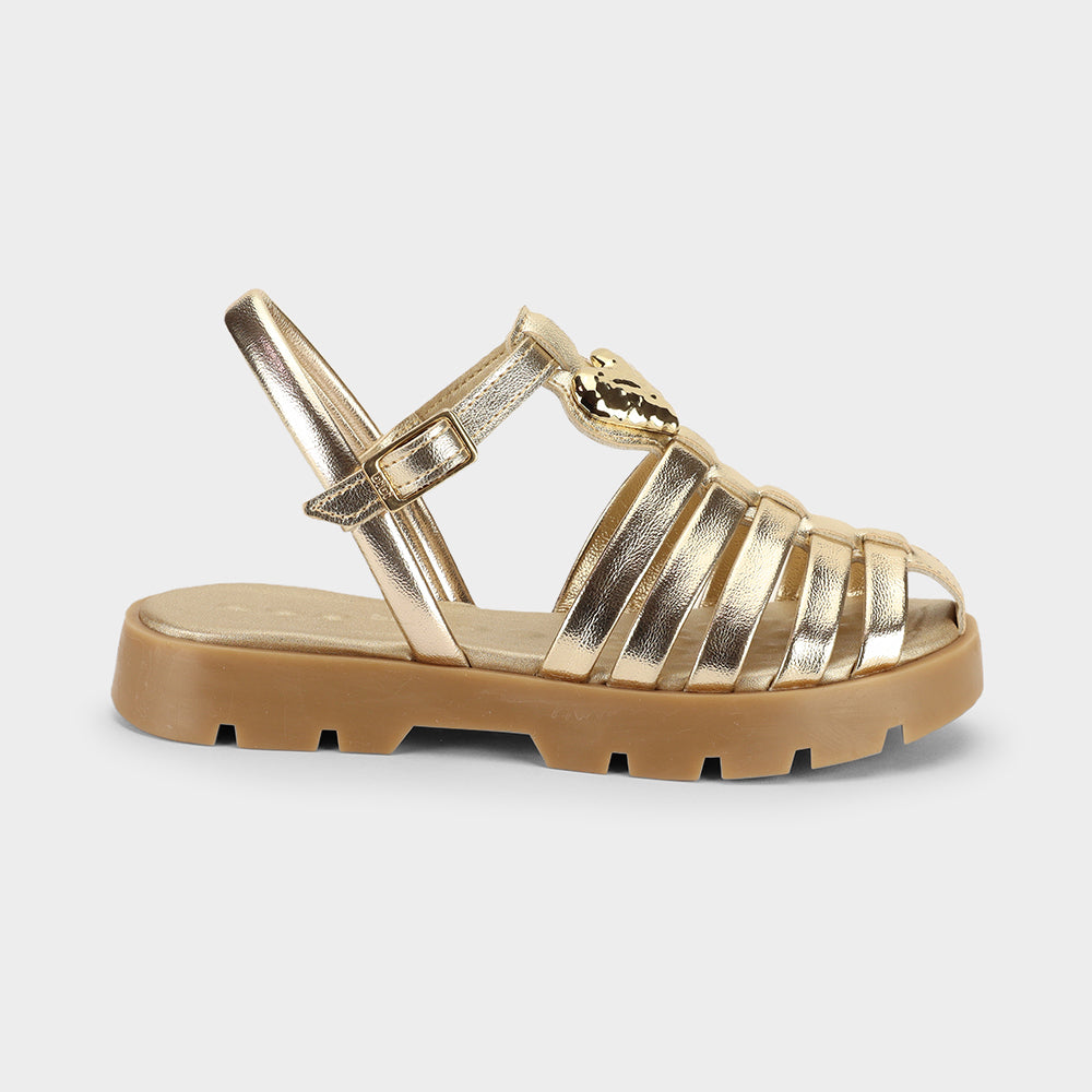 Plataforma 2.0 Sandal in Metallic Gold