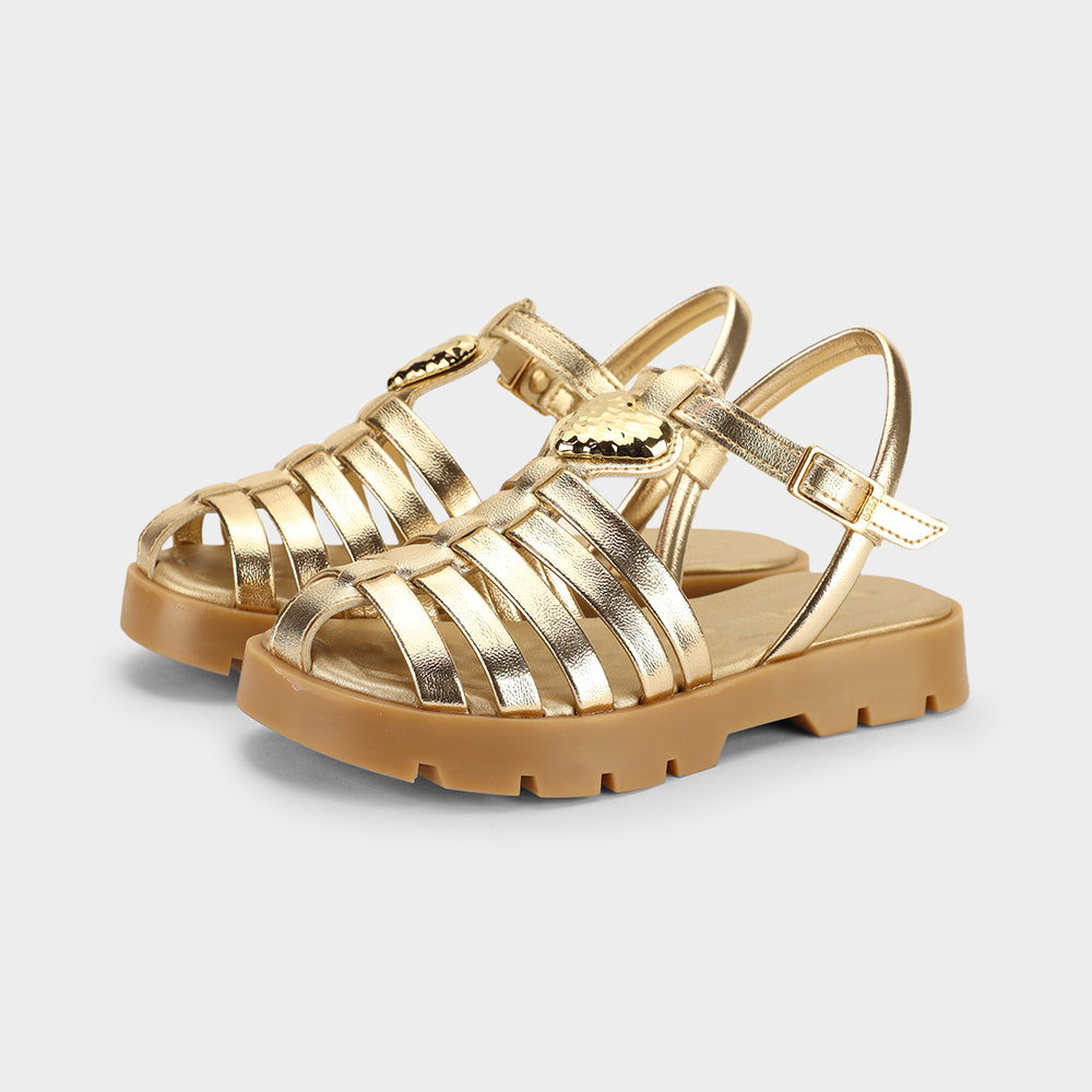 Plataforma 2.0 Sandal in Metallic Gold