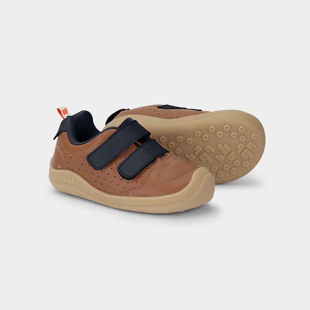 Fisioflex 5.0 Sneaker caramel and navy