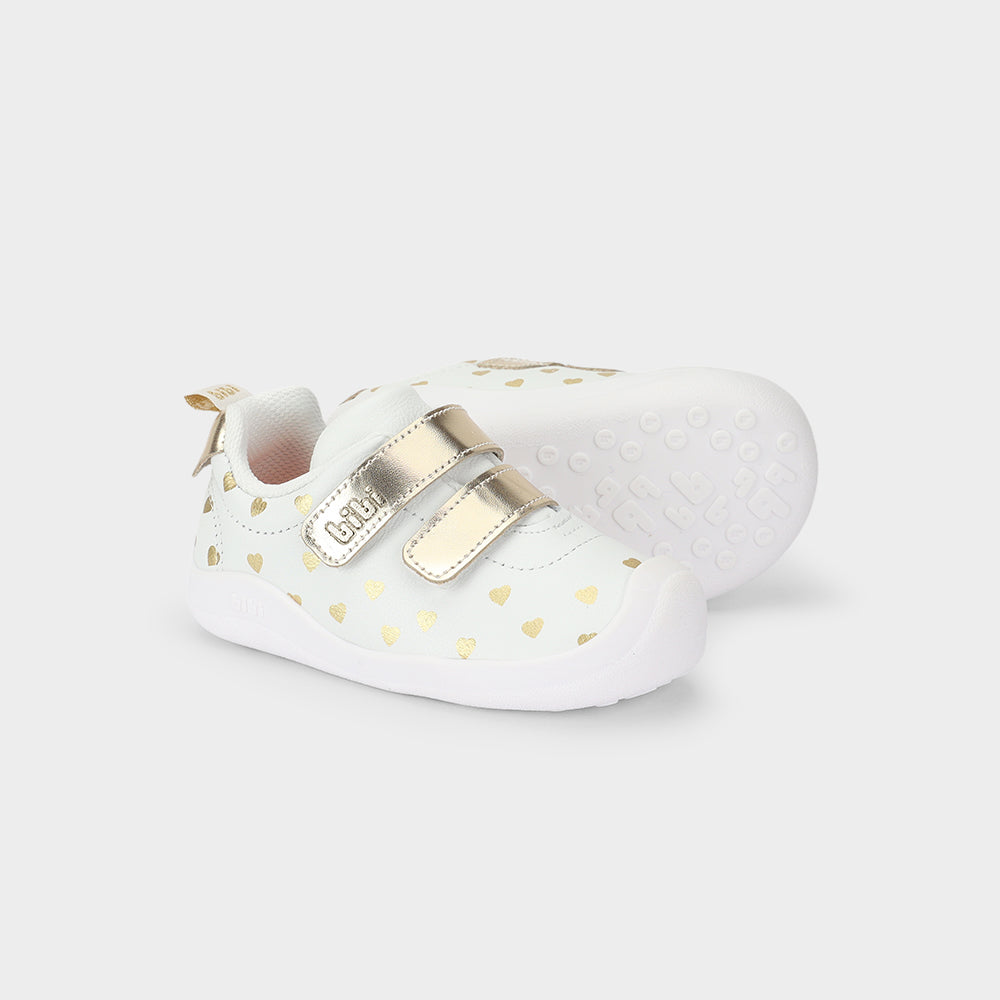Fisioflex 5.0 Sneakers white and gold