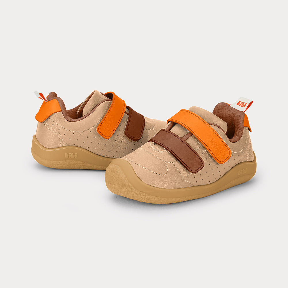 Fisioflex 5.0 Sneaker in Tan/Caramel/Mango