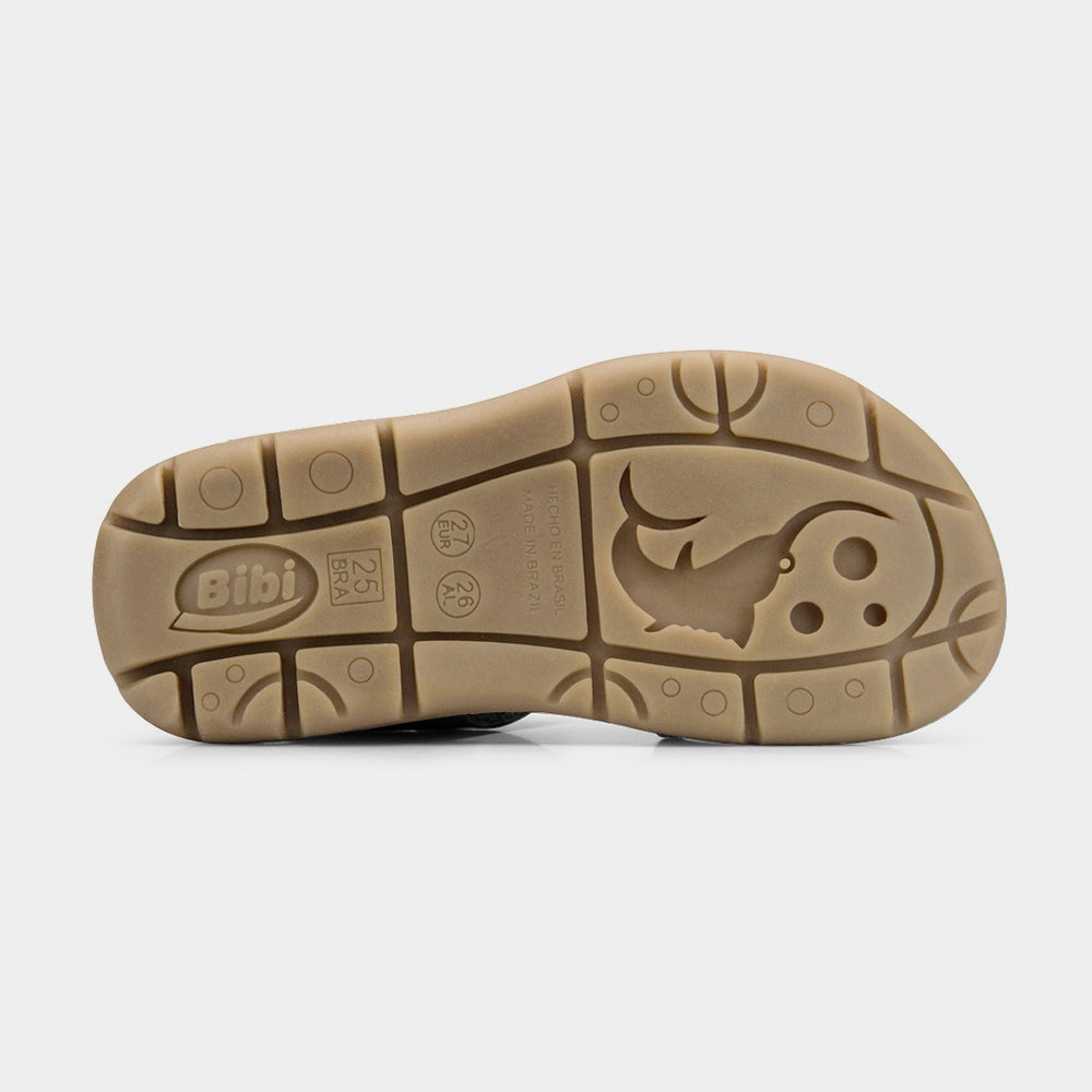 Basic Sandal 2.0 in Leaf-Coloured Leather