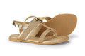 Shine Kids Sandal in Gold Glitter.